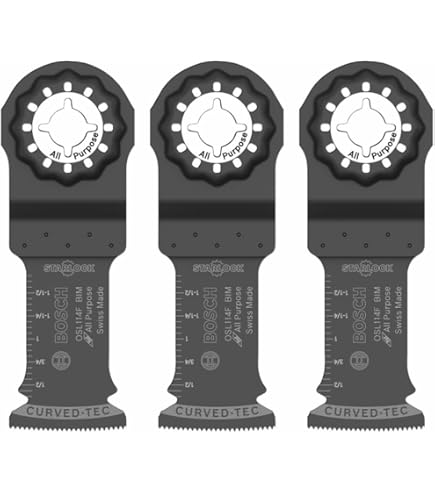 ルヴィ 4点セット BOSCH 1-1/4 in. OSL114JF-3 Starlock Oscillating Multi-Tool